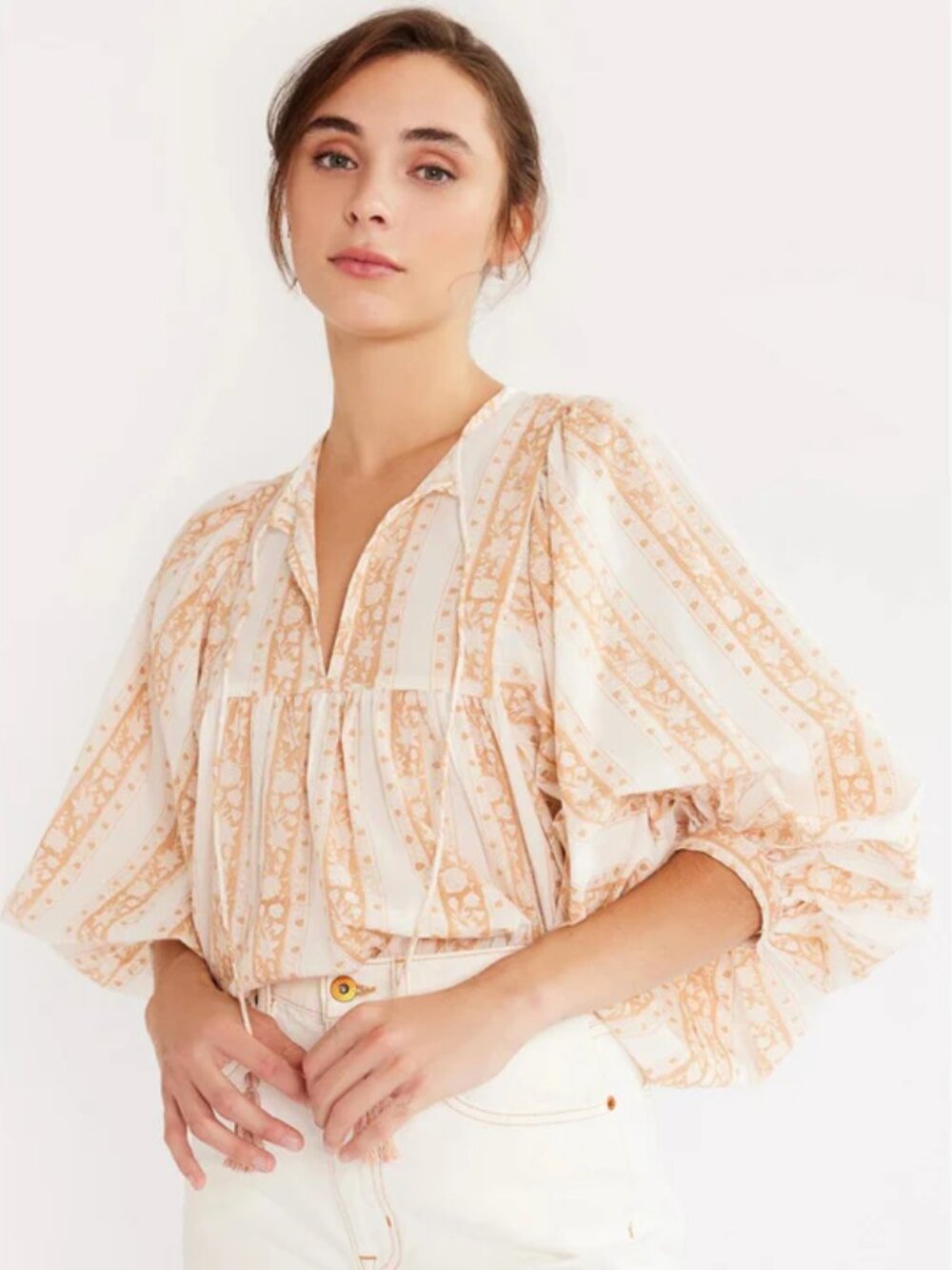 Mille Charlie Top in Mumbai Stripe Size XXS